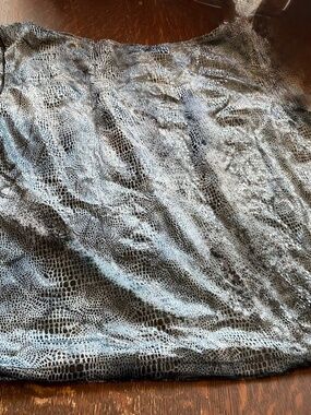 VINTAGE  SNAKE SKIN PRINT TANK TOP SIZE 14  .